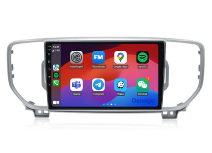 Kia Sportage CarPlay autoradio | 2016 t/m 2019 | Denago DNG-A111 | 9 inch | Android 13 | Draadloos CarPlay & Android Auto
