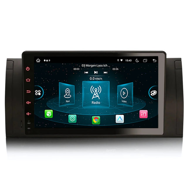 Carplay autoradio voor BMW 5 serie X5 E39 E53 M5 | 1996 t/m 2007 | 8-Core | Draadloos Apple Carplay & Android auto | 4GB + 64GB | Full Touch