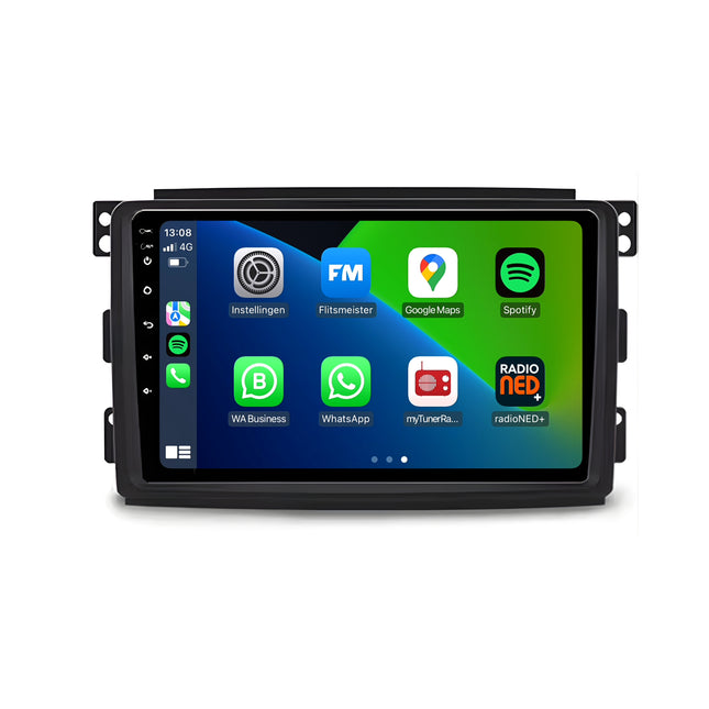 Smart Fortwo | Android 13 | Autoradio | 2009 t/m 2015 | CarPlay & Android Auto