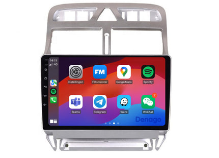 Peugeot 307 CarPlay autoradio | 2001 t/m 2013 | Denago DNG-A162 | 9 inch | Android 13 | Draadloos CarPlay & Android Auto