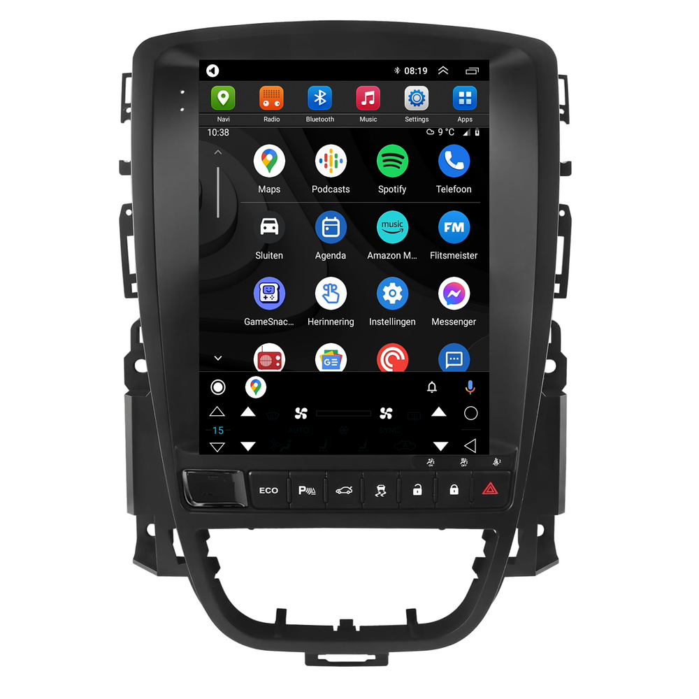 Opel Astra J & Cascada CarPlay autoradio | 2013 t/m 2017 | Eco knop | Denago DNG-3626 | 9.7 inch | Android 13 | Draadloos CarPlay & Android Auto