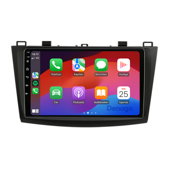 Mazda 3 CarPlay autoradio | 2010 t/m 2013 | Denago DNG-A71 | 9 inch | Android 13 | Draadloos CarPlay & Android Auto