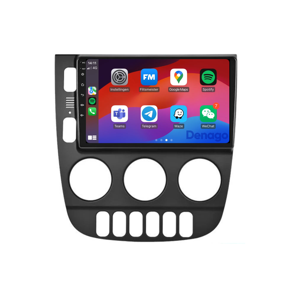 Radio para coche Mercedes ML CarPlay | 1999 a 2004 | Denago DNG-A221 | 9 pulgadas | Androide 13 | CarPlay inalámbrico y Android Auto | Marco negro