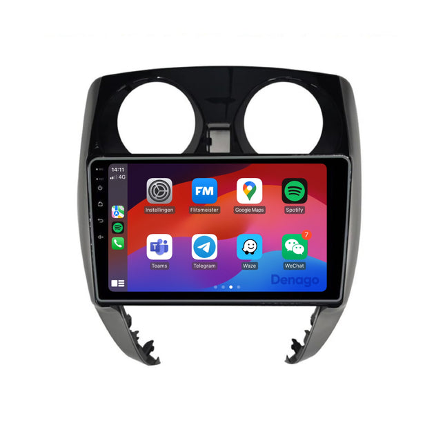 Nissan Note CarPlay autoradio | 2013 t/m 2017 | Denago DNG-A140 | 9 inch | Android 13 | Draadloos CarPlay & Android Auto