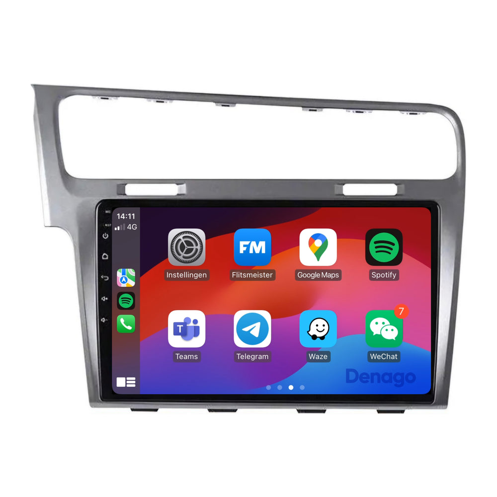 Radio para coche Volkswagen Golf 7 CarPlay | 2012 a 2020 | Denago DNG-A17 | 9 pulgadas | Android 13: CarPlay inalámbrico y Android Auto