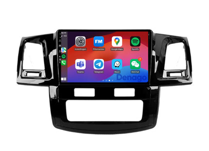 Toyota Hilux CarPlay autoradio | 2008 t/m 2016 | Denago DNG-A252 | 9 inch | Android 13 | Draadloos CarPlay & Android Auto