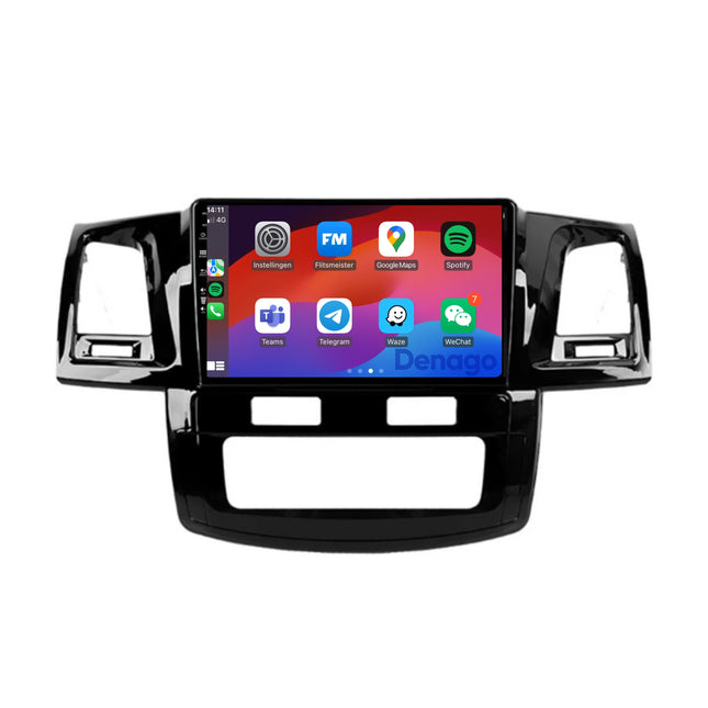 Toyota Hilux CarPlay autoradio | 2008 t/m 2016 | Denago DNG-A252 | 9 inch | Android 13 | Draadloos CarPlay & Android Auto