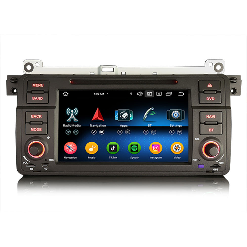 BMW 3-serie E46 Autoradio | 2005 t/m 2013 | Carplay | 4+64GB | Android 13 | DVD/CD speler