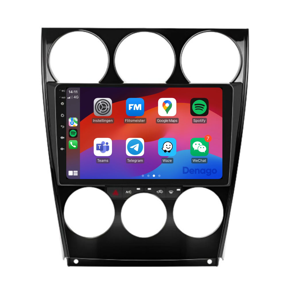 Mazda 6 CarPlay car radio | 2002 to 2007 | Denago DNG-A130 | 9 inches | Android 13 | Wireless CarPlay & Android Auto