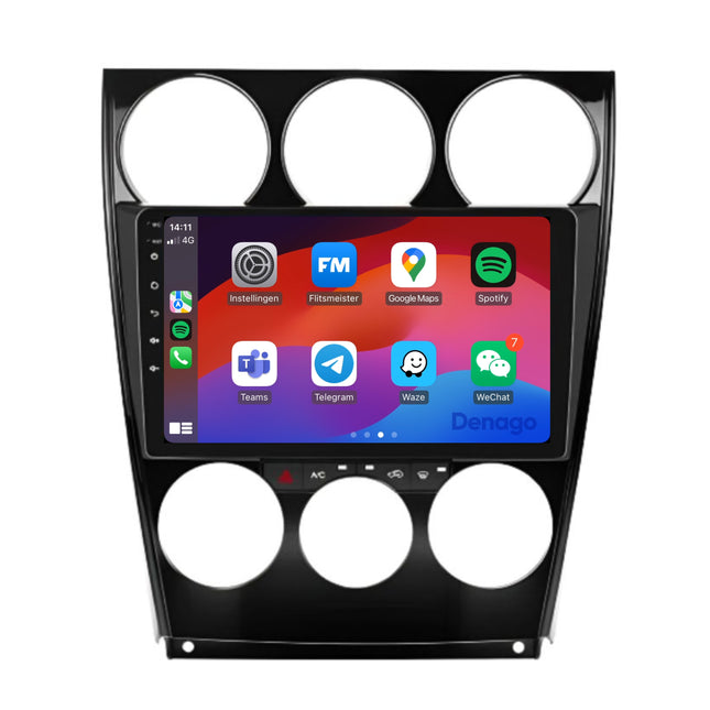 Mazda 6 CarPlay autoradio | 2002 t/m 2007 | Denago DNG-A130 | 9 inch | Android 13 | Draadloos CarPlay & Android Auto