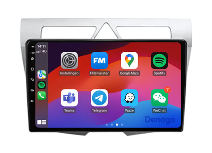 Kia Picanto CarPlay autoradio | 2008 t/m 2010 | Denago DNG-A88 | 9 inch | Android 13 | Draadloos CarPlay & Android Auto | Zilver frame