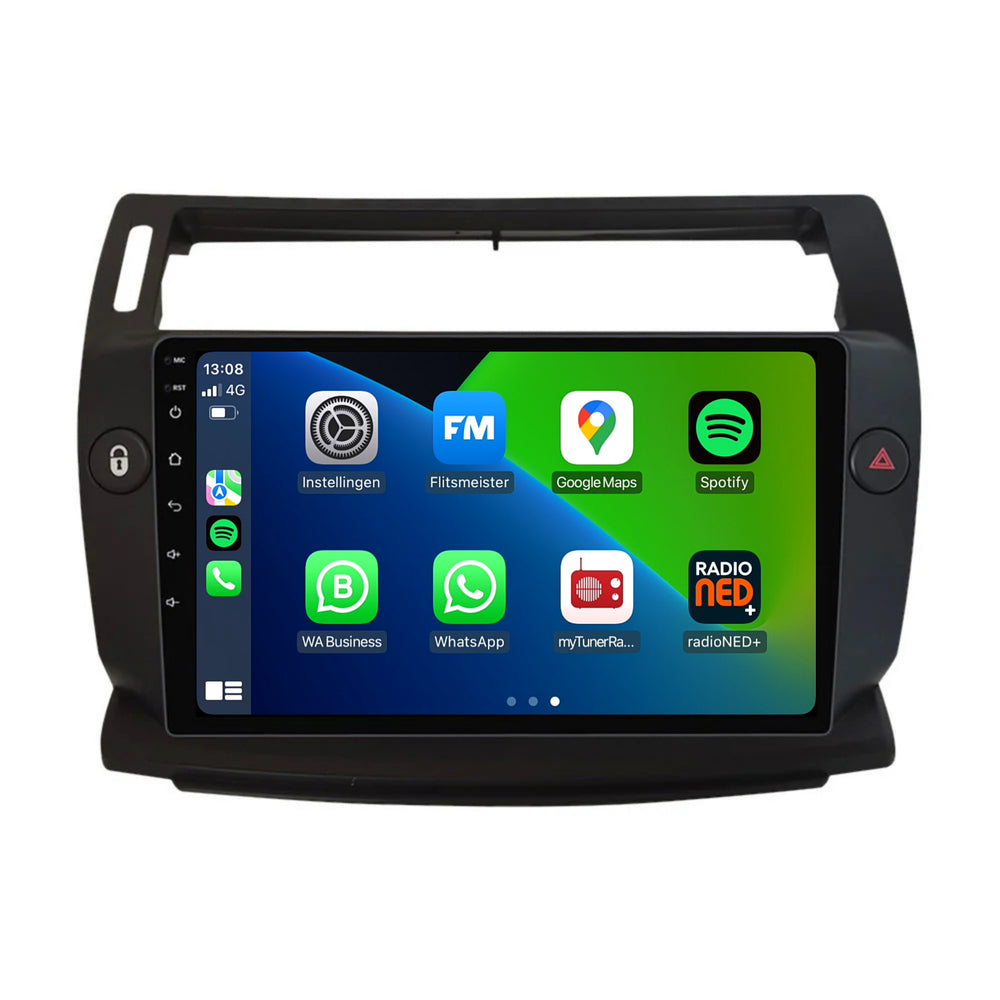 Citroën C4 | Androide 13 | Radio de coche | 2004 a 2013 | CarPlay y Android Auto