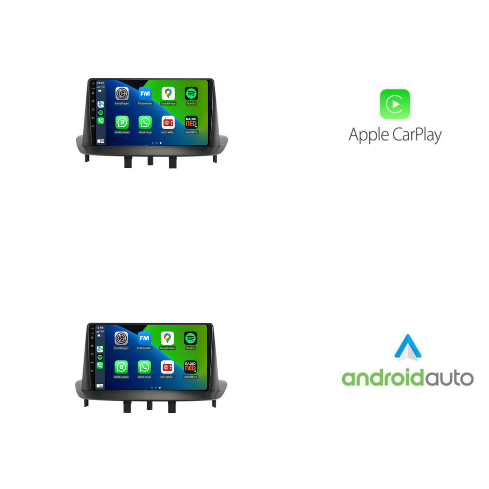 Renault Mégane 3 | Fluencia | Androide 13 | Radio de coche | 2008 a 2016 | Carplay y Android Auto