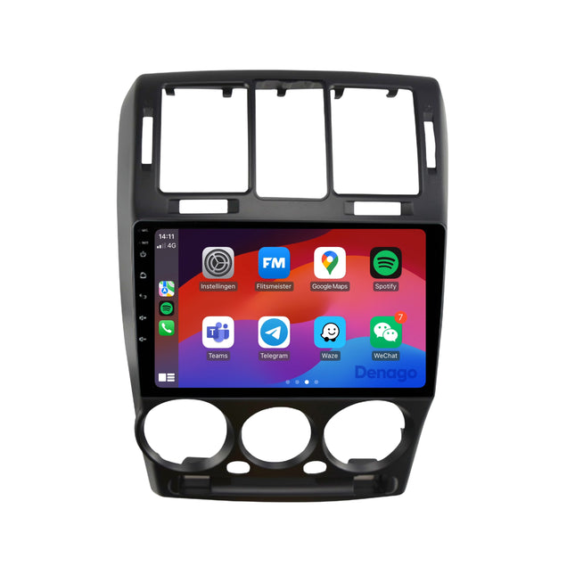 Hyundai Getz CarPlay autoradio | 2002 t/m 2011 | Denago DNG-A102 | 9 inch | Android 13 | Draadloos CarPlay & Android Auto