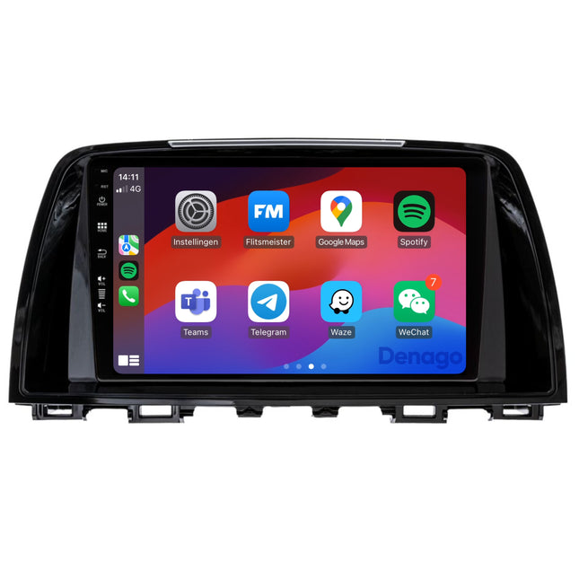 Mazda 6 CarPlay autoradio | Denago DNG-A343 | 2012 t/m 2015 | 9 inch | Android 13 | Draadloos CarPlay & Android Auto