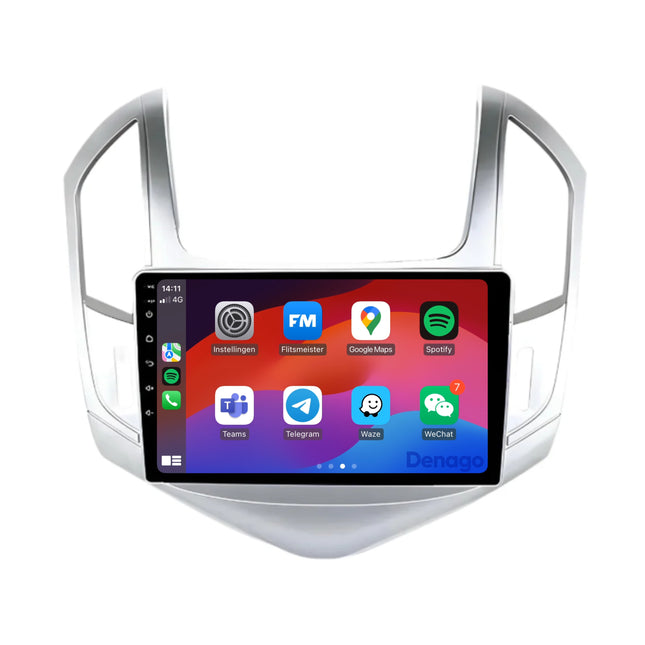 Radio para coche Chevrolet Cruze CarPlay | 2012 a 2014 | Denago DNG-A324 | 9 pulgadas | Androide 13 | CarPlay inalámbrico y Android Auto