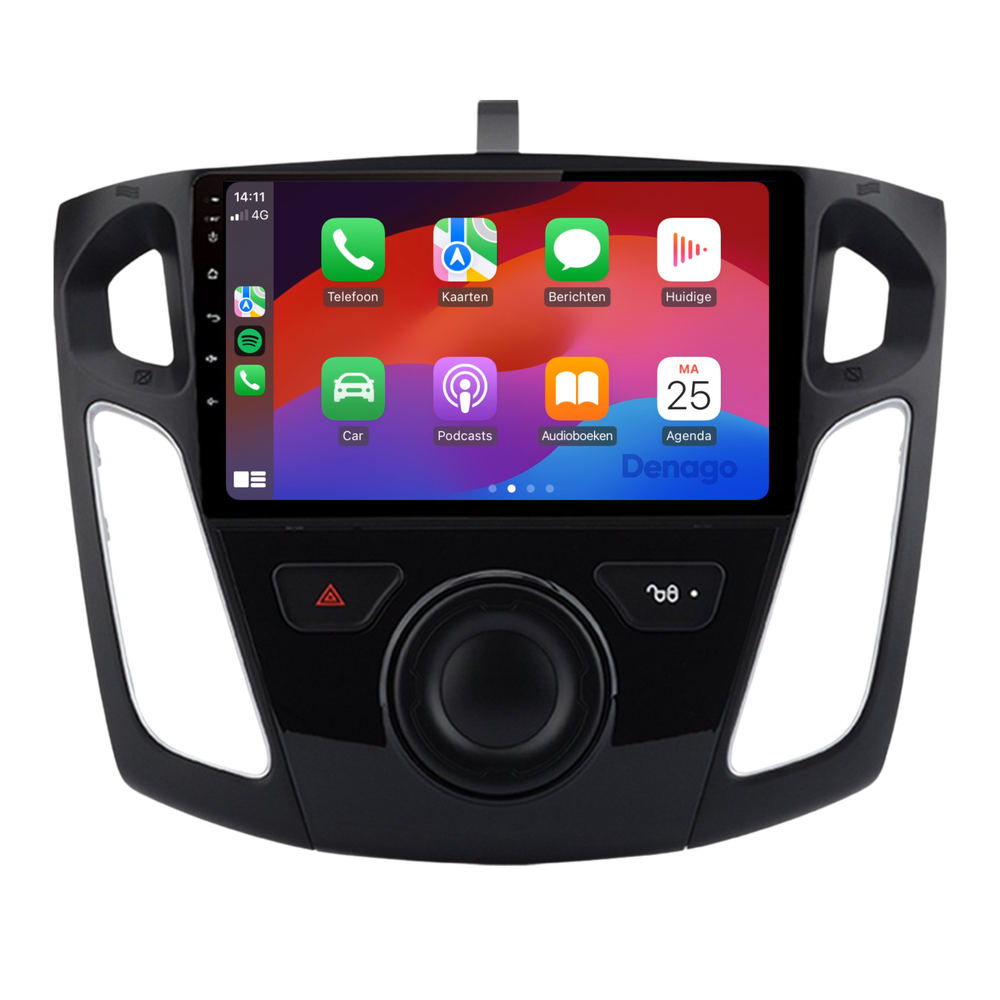 Radio para coche Ford Focus CarPlay | 2012 a 2017 | Denago DNG-A61 | 10 pulgadas | Androide 13 | CarPlay inalámbrico y Android Auto