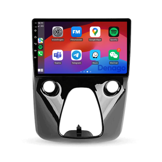 Peugeot 108 CarPlay autoradio | 2014 t/m 2023 | Denago DNG-A265 | 10 inch | Android 13 | Draadloos CarPlay & Android Auto