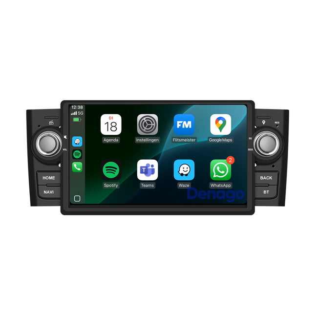 Fiat Punto 2006–2009 | 7 inch Android 13 Autoradio | Draadloos CarPlay & Android Auto