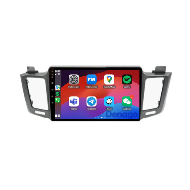 Toyota RAV4 CarPlay autoradio | 2013 t/m 2018 | Denago DNG-A249 | 9 inch | Android 13 | Draadloos CarPlay & Android Auto