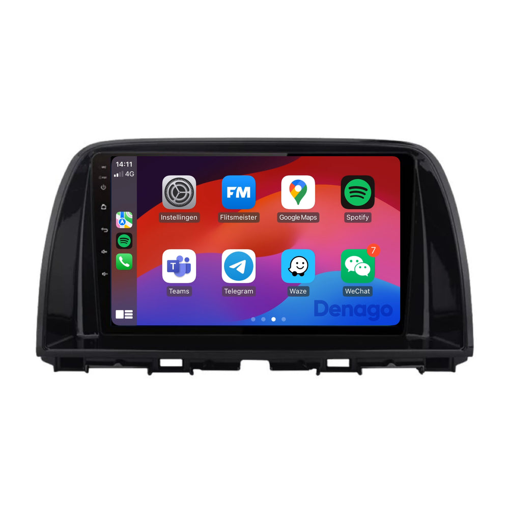 Radio para coche Mazda CX-5 CarPlay | 2012 a 2016 | Denago DNG-A316 | 9 pulgadas | Androide 13 | CarPlay inalámbrico y Android Auto
