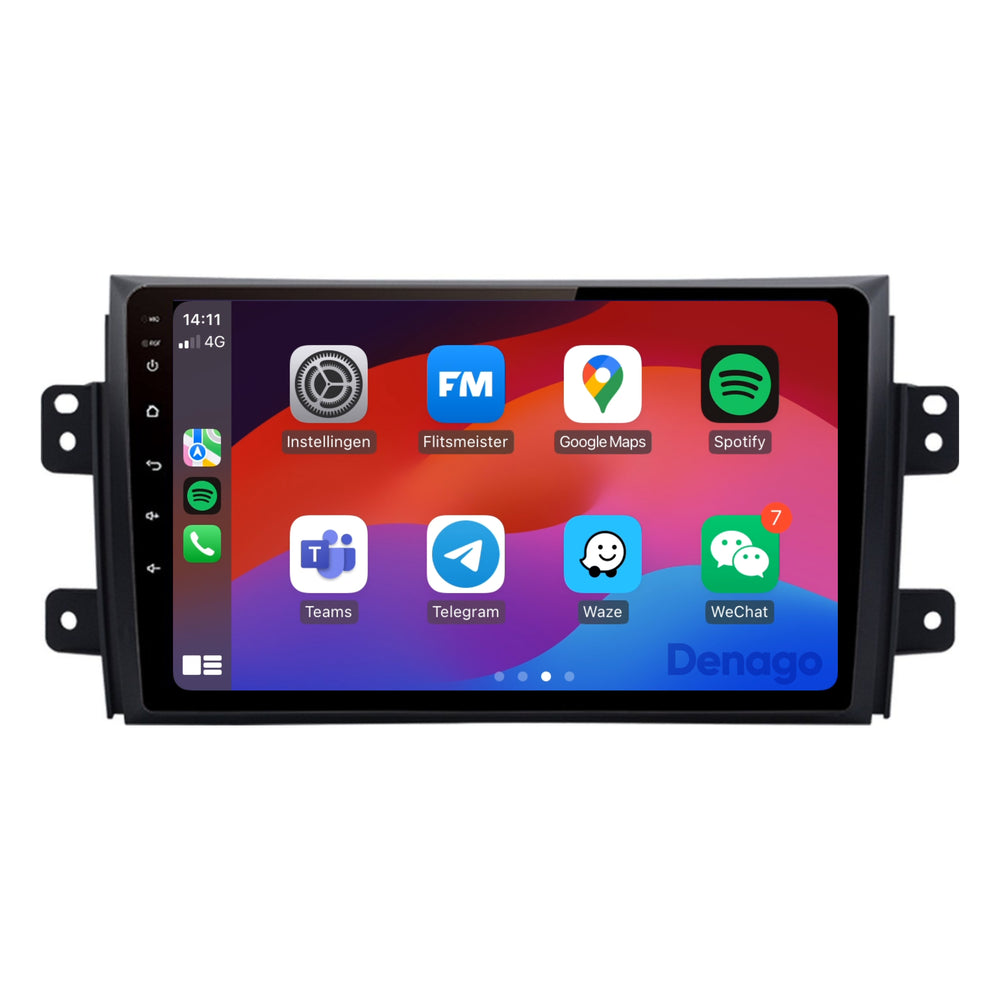 Radio de coche Suzuki SX4 CarPlay | 2006 a 2011 | Denago DNG-A315 | 9 pulgadas | Androide 13 | CarPlay inalámbrico y Android Auto