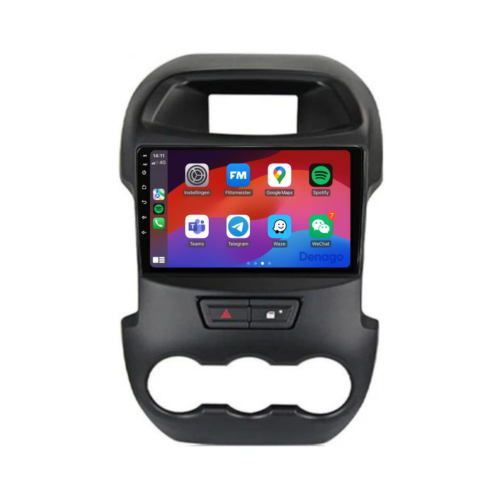 Ford Ranger CarPlay car radio | 2012 to 2015 | Denago DNG-A155 | 9 inches | Android 13 | Wireless CarPlay & Android Auto