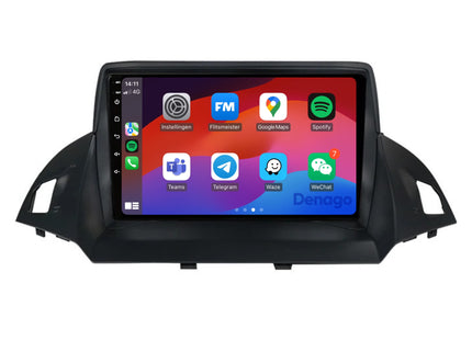 Ford Kuga CarPlay autoradio | 2013 t/m 2017 | Denago DNG-A87 | 9 inch | Android 13 | Draadloos CarPlay & Android Auto