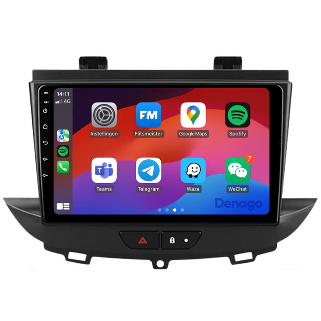 Opel Crossland CarPlay autoradio | 2016 t/m 2020 | Denago DNG-A330 | 9 inch | Android 13 | Draadloos CarPlay & Android Auto