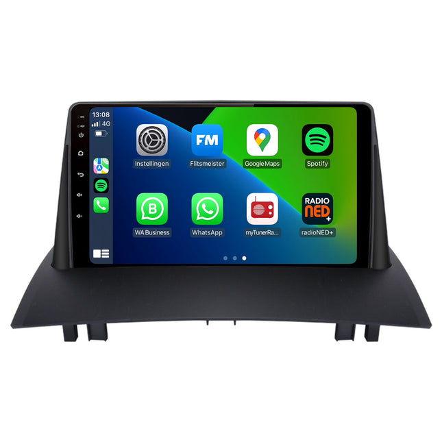 Renault Megane 2 | Android 13 | Autoradio | 2003 t/m 2008 | CarPlay & Android Auto