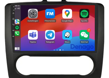 Ford Focus CarPlay autoradio | 2004 t/m 2011 | Denago DNG-A283 | 9 inch | Android 13 | Draadloos CarPlay & Android Auto