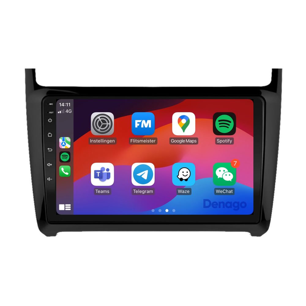 Volkswagen Polo CarPlay car radio | 2009 to 2017 | Denago DNG-A116 | 9 inches | Android 13 | Wireless CarPlay & Android Auto