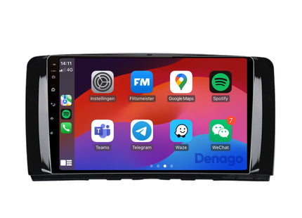 Mercedes R-Klasse CarPlay autoradio | 2005 t/m 2013 | Denago DNG-A190 | 9 inch | Android 13 | Draadloos CarPlay & Android Auto