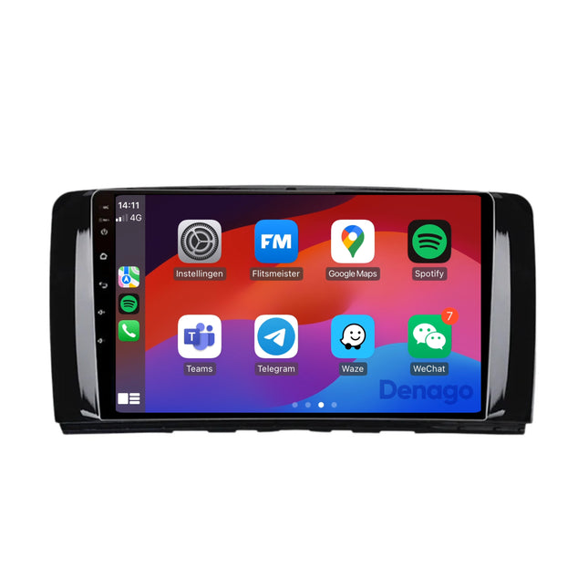 Mercedes R-Klasse CarPlay autoradio | 2005 t/m 2013 | Denago DNG-A190 | 9 inch | Android 13 | Draadloos CarPlay & Android Auto