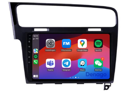 Volkswagen Golf 7 CarPlay autoradio | 2012 t/m 2020 | Denago DNG-A309 | 9 inch | Android 13 | Draadloos CarPlay & Android Auto