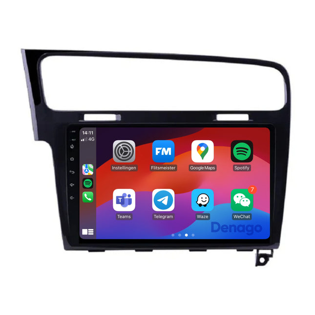 Volkswagen Golf 7 CarPlay autoradio | 2012 t/m 2020 | Denago DNG-A309 | 9 inch | Android 13 | Draadloos CarPlay & Android Auto