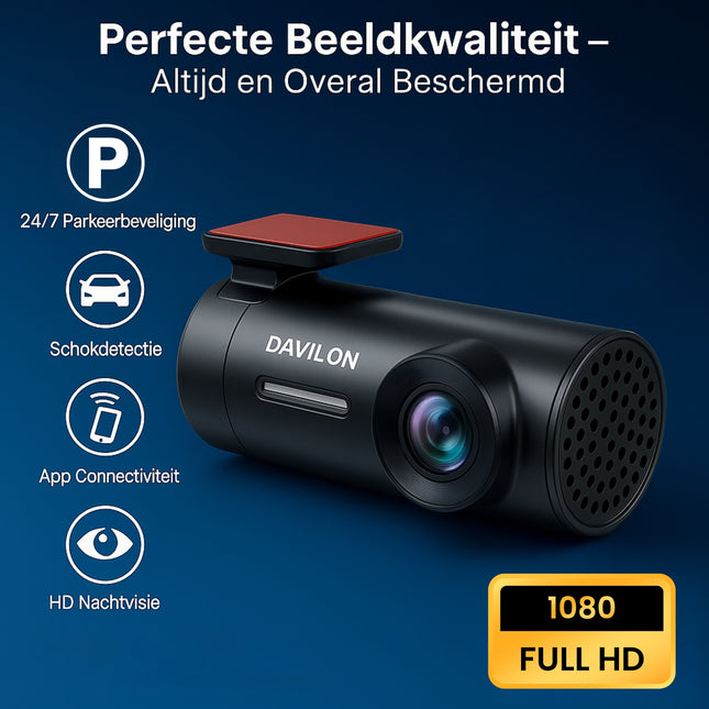 Davilon D1-PRO Dashcam | 1080P FULL HD | 2025 APP Model