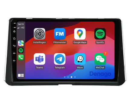 Toyota Corolla CarPlay autoradio | 2018 t/m 2020 | Denago DNG-A144 | 9 inch | Android 13 | Draadloos CarPlay & Android Auto
