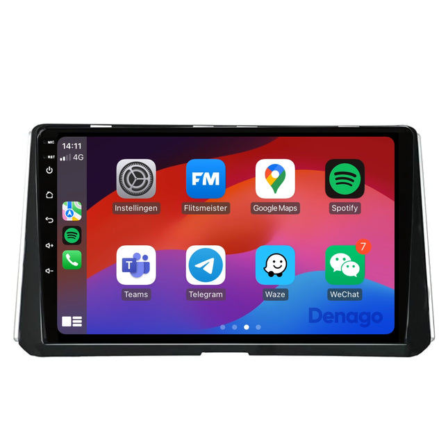 Toyota Corolla CarPlay autoradio | 2018 t/m 2020 | Denago DNG-A144 | 9 inch | Android 13 | Draadloos CarPlay & Android Auto