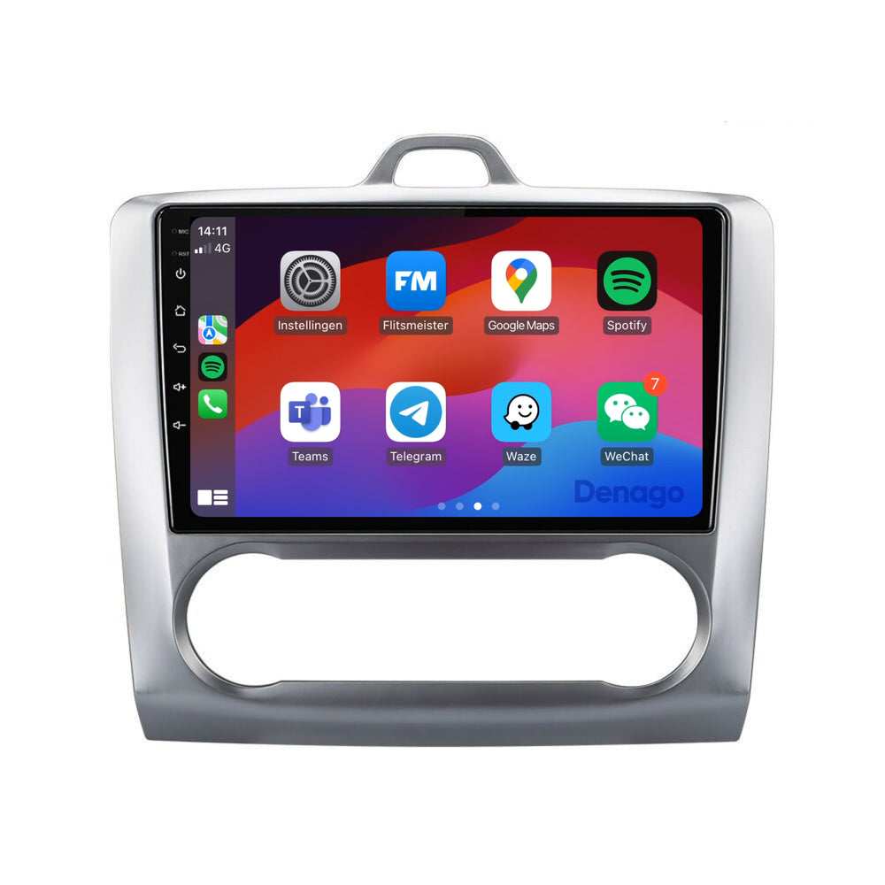 Radio para coche Ford Focus CarPlay | 2005 a 2010 | Denago DNG-A22 | 9 pulgadas | Androide 13 | CarPlay inalámbrico y Android Auto