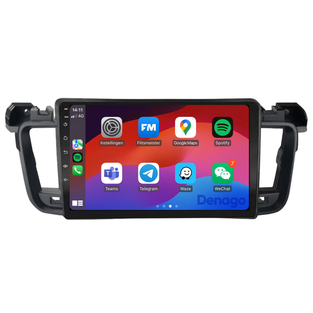 Peugeot 508 CarPlay autoradio | 2011 t/m 2018 | Denago DNG-A322 | 9 inch | Android 13 | Draadloos CarPlay & Android Auto