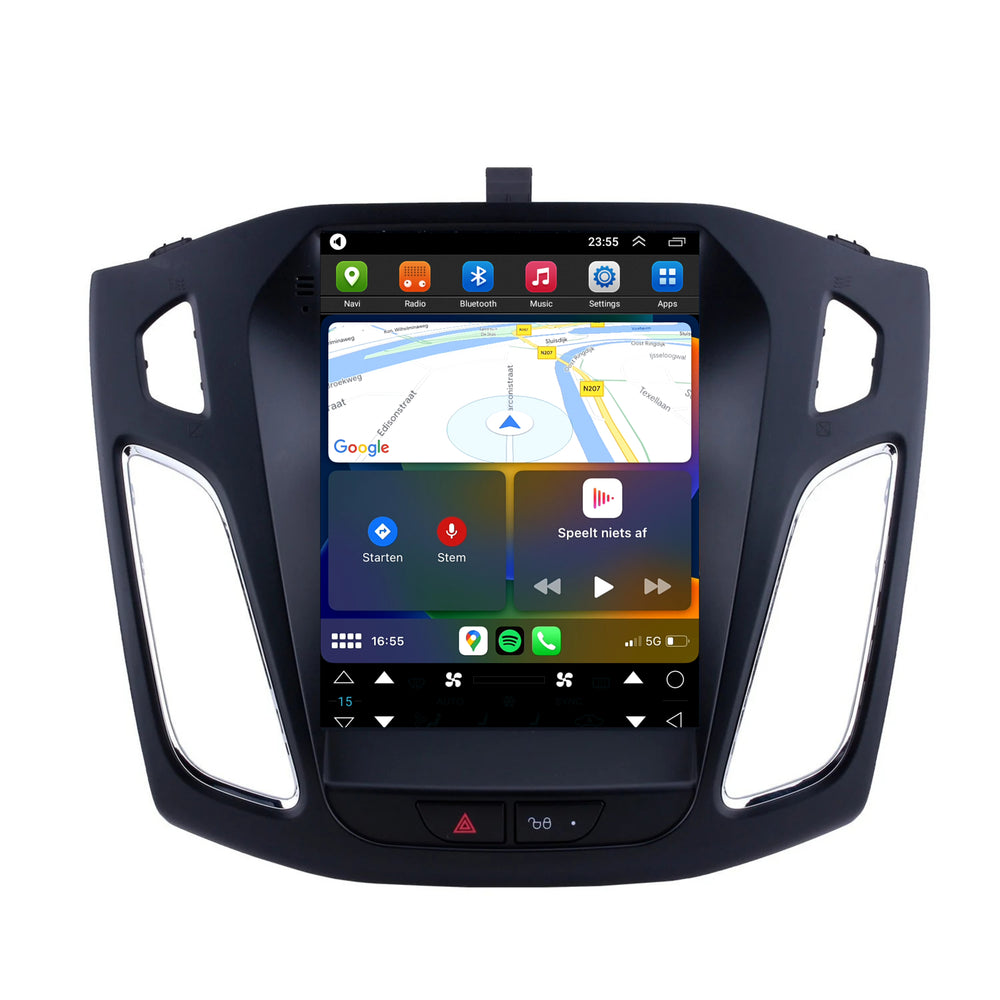 Ford Enfoque | Androide 13 | Radio de coche | 2010 a 2019 | CarPlay y Android Auto | pantalla grande