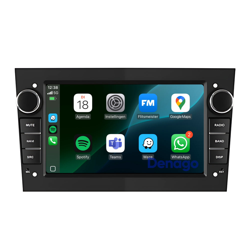 Opel CarPlay Car radio | Android 13 | 2GB + 64GB | 2001 to 2013 | Android Auto - Black