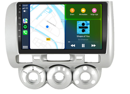 CarPlay Honda Jazz | Android 13 | Autoradio | 2002 t/m 2005 | Carplay & Android Auto