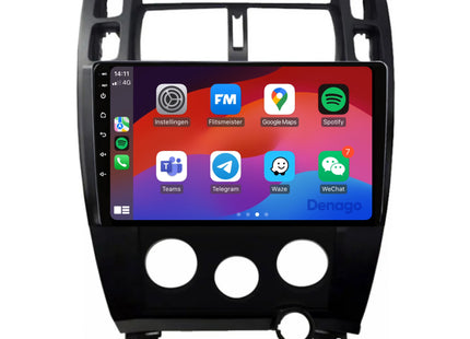 Hyundai Tucson CarPlay autoradio | 2004 t/m 2010 | Denago DNG-A89 | 9 inch | Android 13 | Draadloos CarPlay & Android Auto