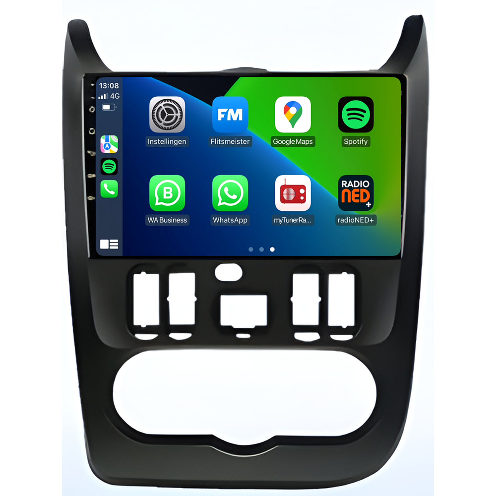 Dacia Logan | Androide 13 | Radio de coche | 2010 a 2013 | CarPlay y Android Auto
