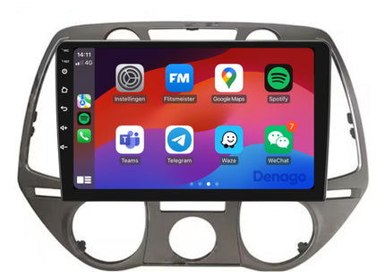 Hyundai i20 CarPlay car radio | 2008 to 2014 | Denago DNG-A83 | 9 inch | Android 13 | Wireless CarPlay & Android Auto