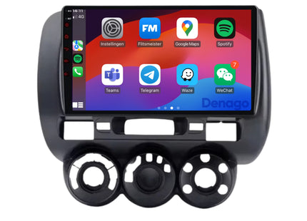 Honda Jazz CarPlay autoradio | 2002 t/m 2008 | Denago DNG-A291 | 9 inch | Android 13 | Draadloos CarPlay & Android Auto