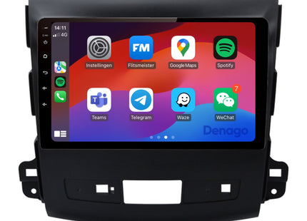 Mitsubishi Outlander CarPlay autoradio | 2008 t/m 2012 | Denago DNG-A170 | 9 inch | Android 13 | Draadloos CarPlay & Android Auto