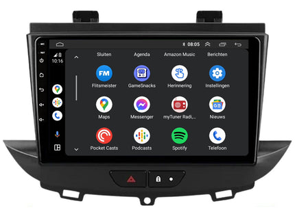 Opel Crossland | Android 13 | Autoradio | 2016 t/m 2020 | CarPlay & Android Auto